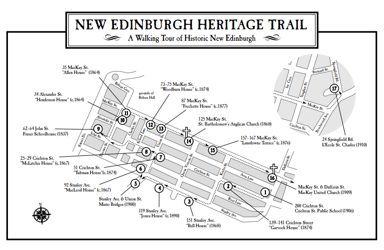 New Edinburgh Heritage Walking Trail Map